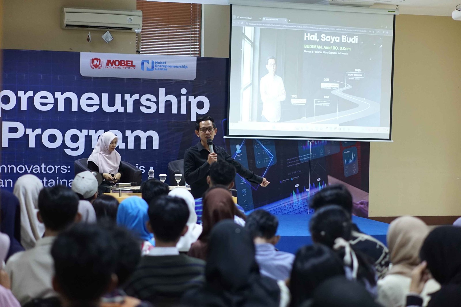 Alumni Pascasarjana Nobel Indonesia Didapuk Jadi Pembicara dalam Entrepreneurship Basic Program